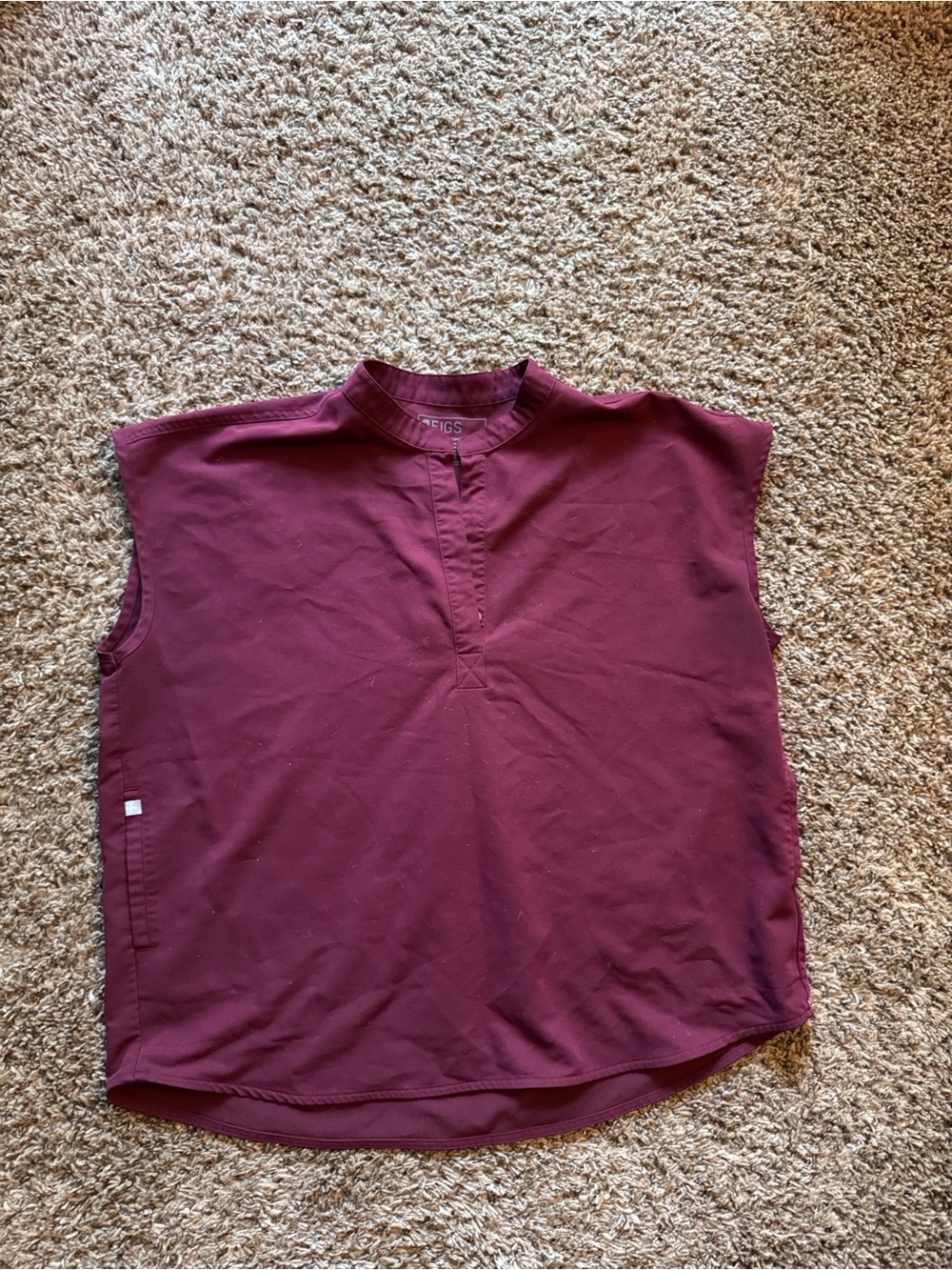 Figs Rafaela Scrub Top Large Raspberry - Picture 4 of 4